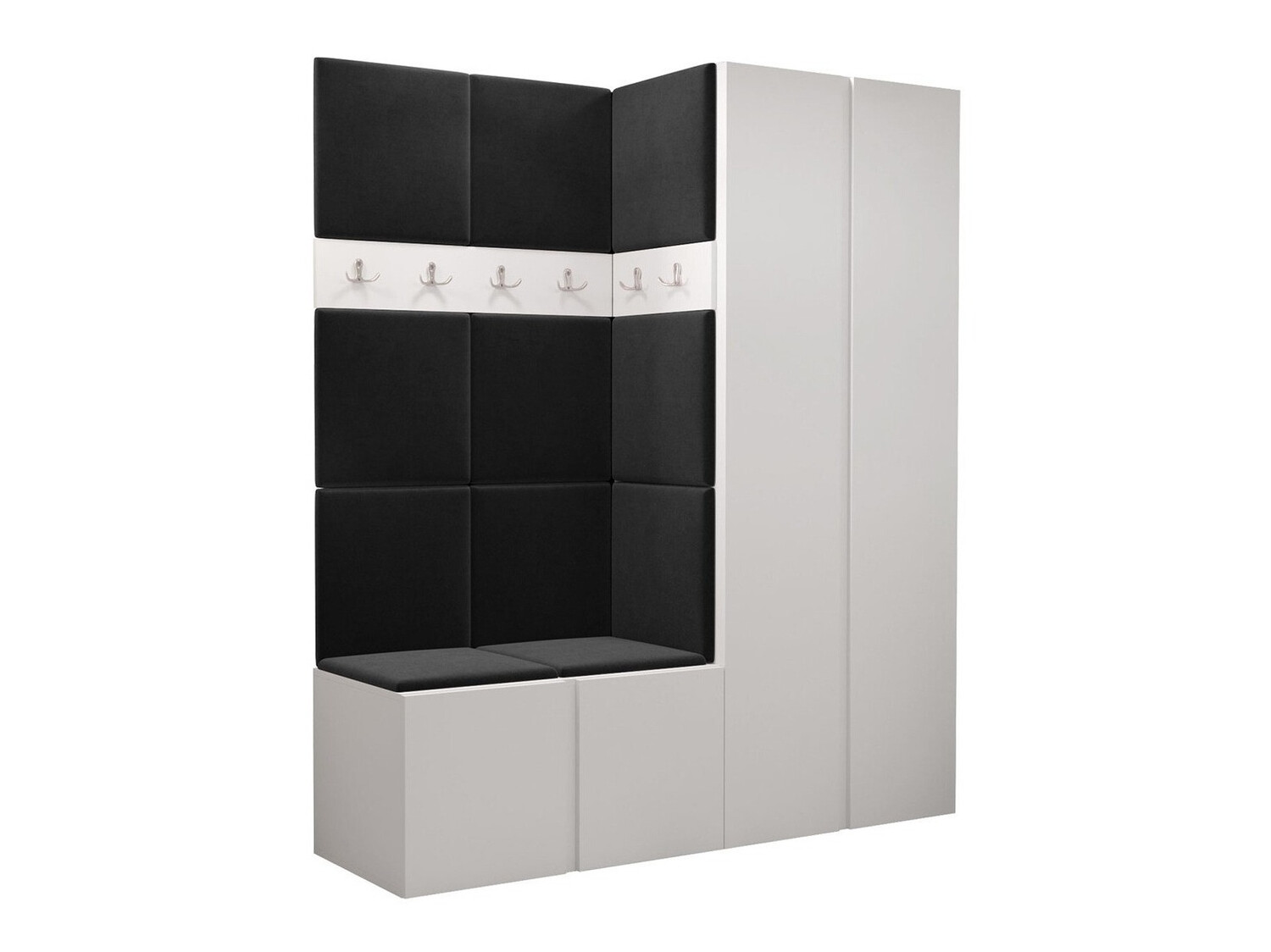 Prieškambario komplektas Pinis III (Balta)