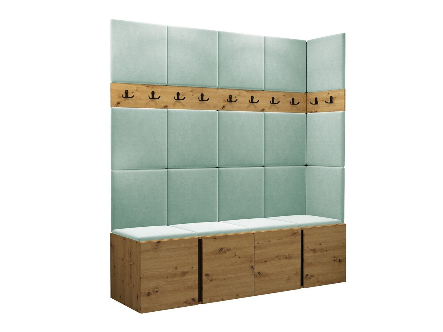 Prieškambario komplektas Pinis II (Artisan ąžuolas)