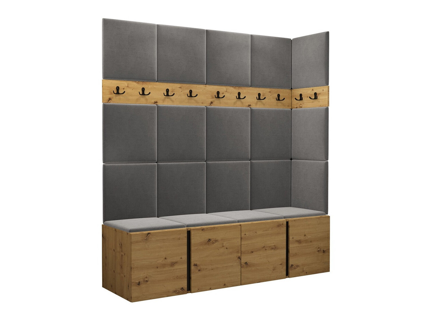 Prieškambario komplektas Pinis II (Artisan ąžuolas)