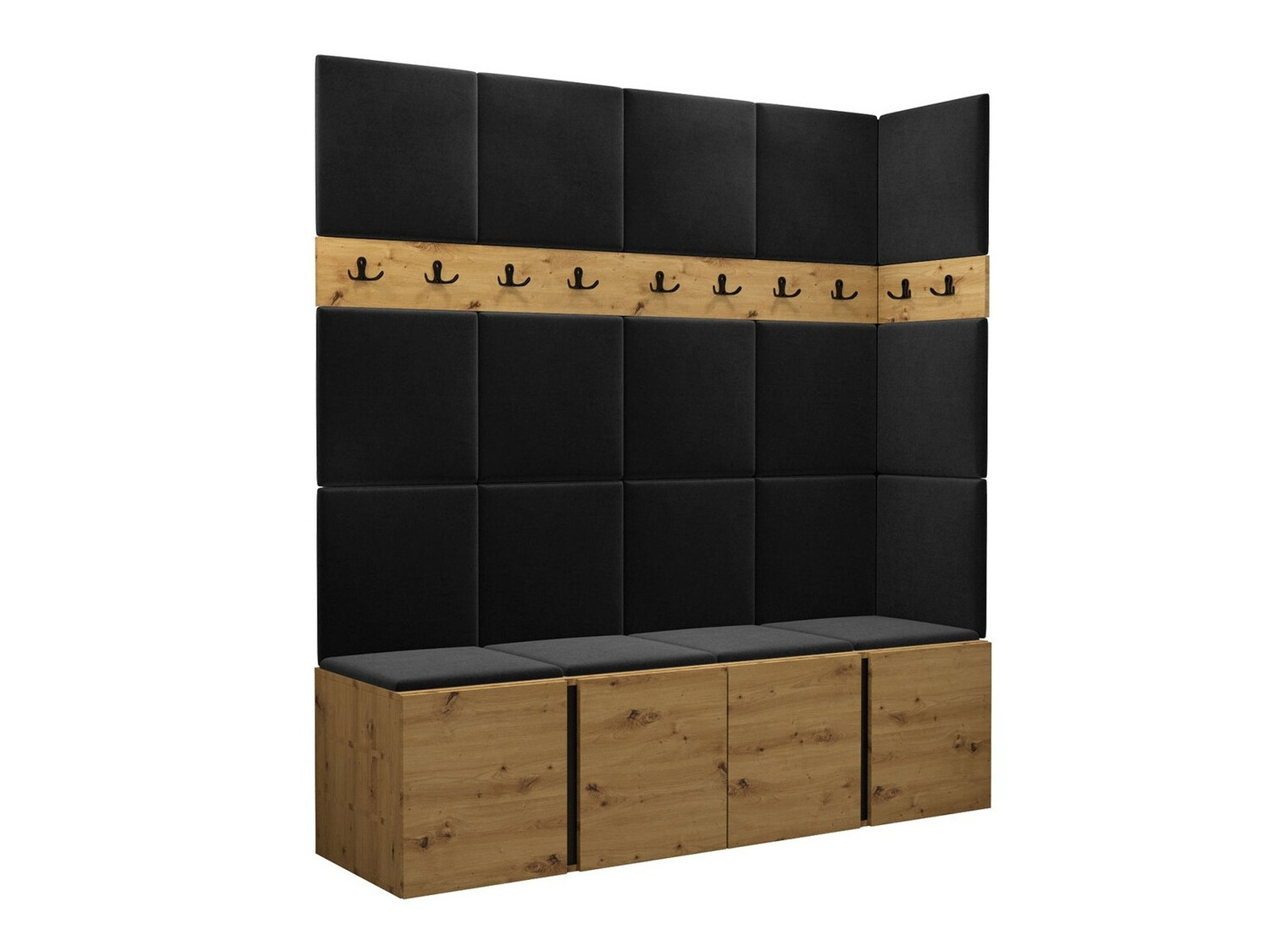 Prieškambario komplektas Pinis II (Artisan ąžuolas)