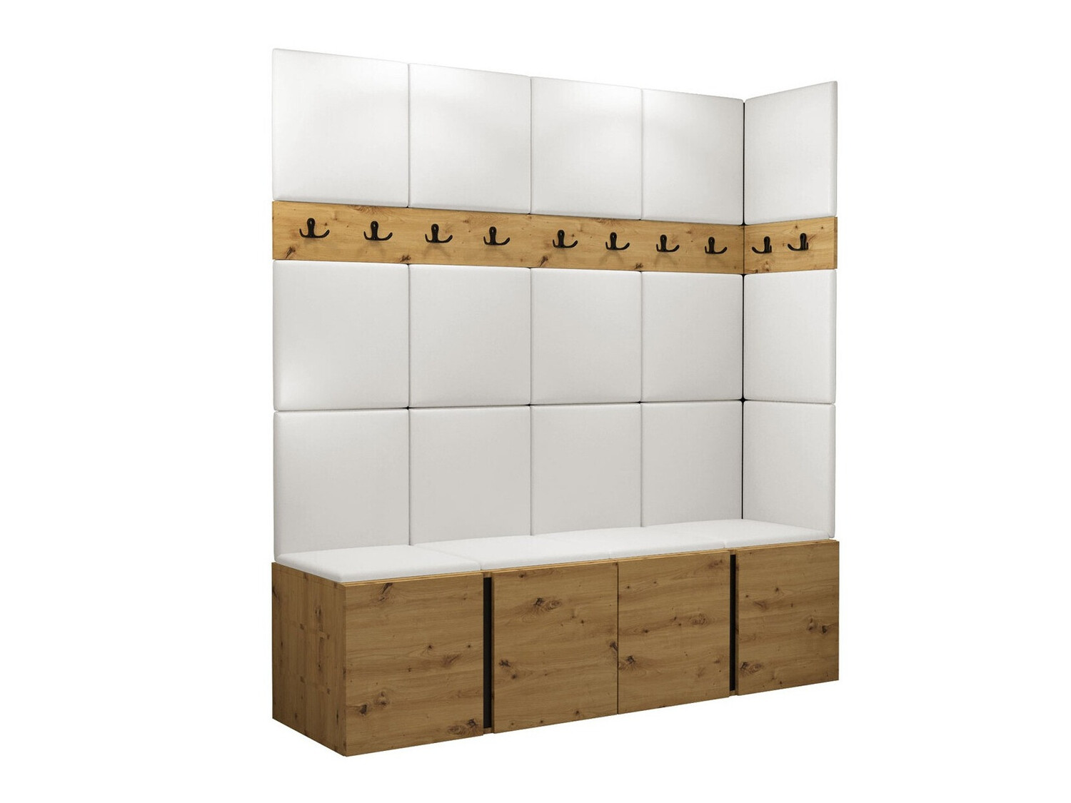 Prieškambario komplektas Pinis II (Artisan ąžuolas)