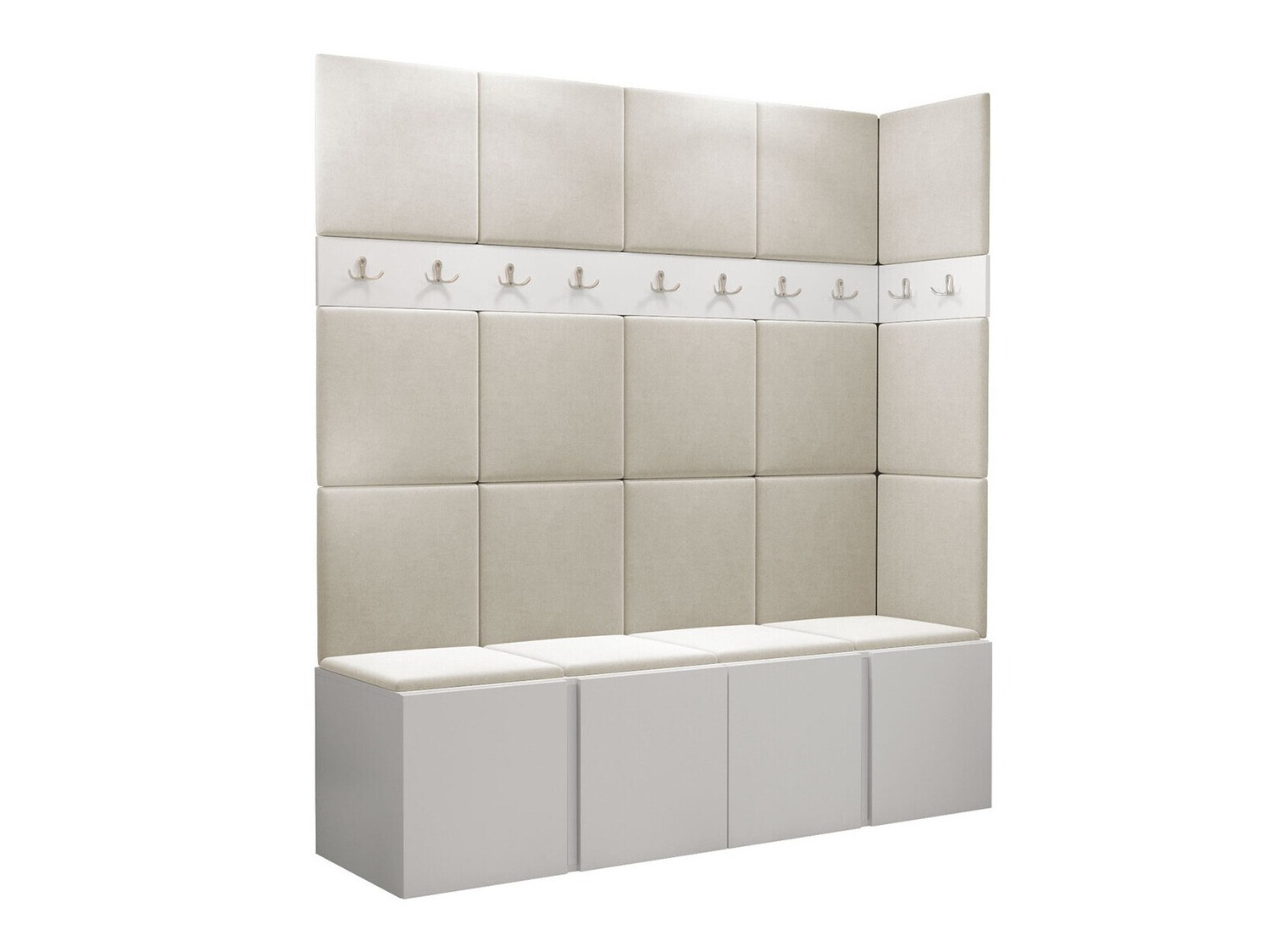 Prieškambario komplektas Pinis II (Balta)