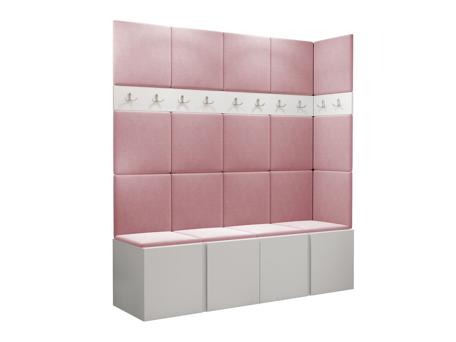 Prieškambario komplektas Pinis II (Balta)