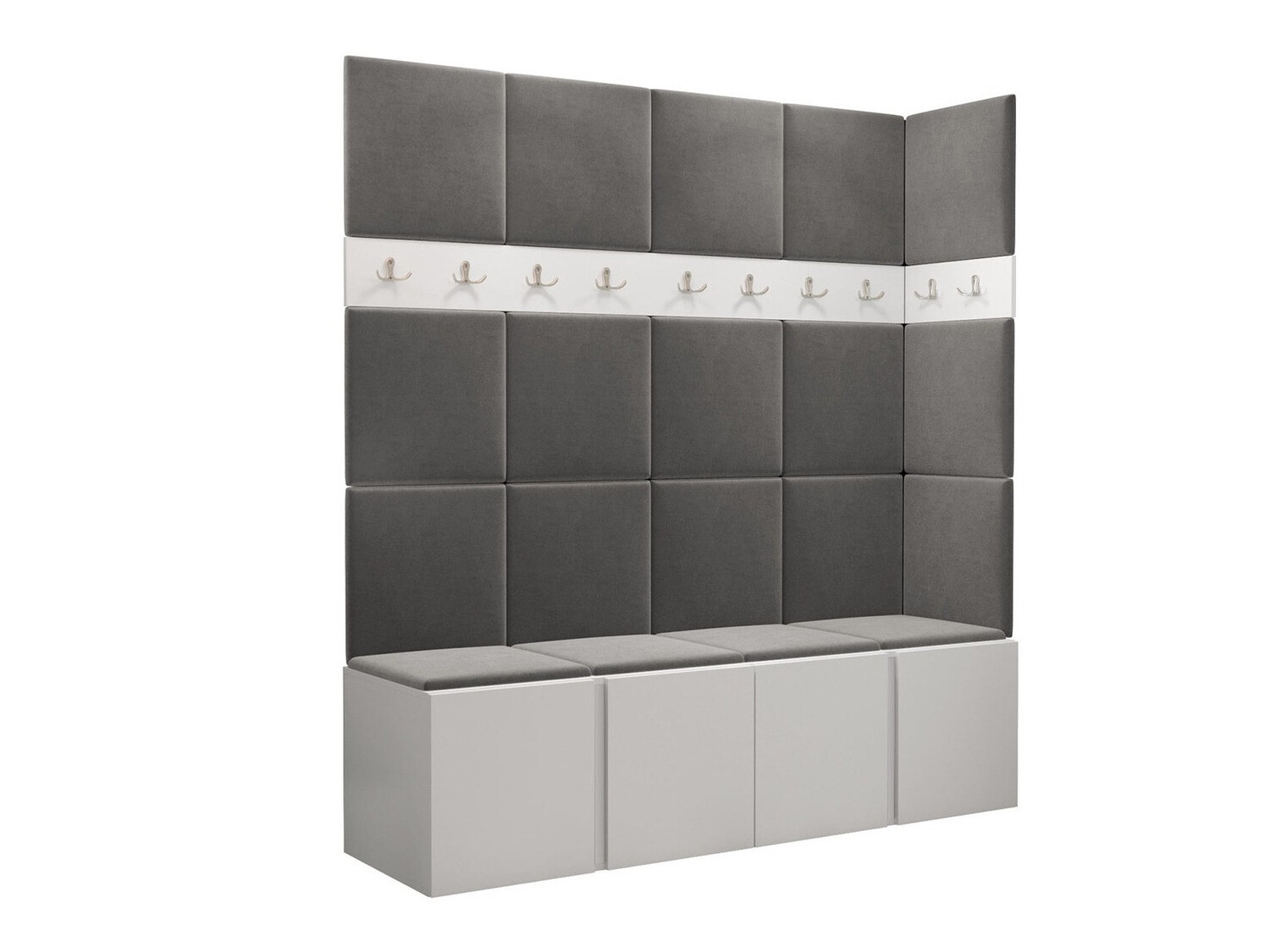 Prieškambario komplektas Pinis II (Balta)