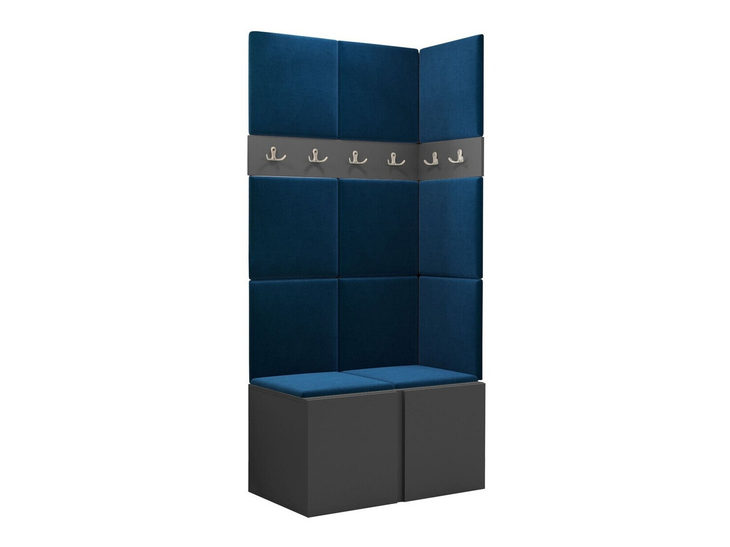 Prieškambario komplektas Hartford 264 (Grafitas)