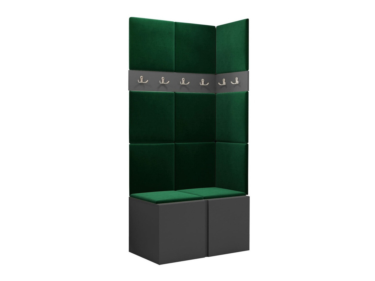 Prieškambario komplektas Hartford 264 (Grafitas)