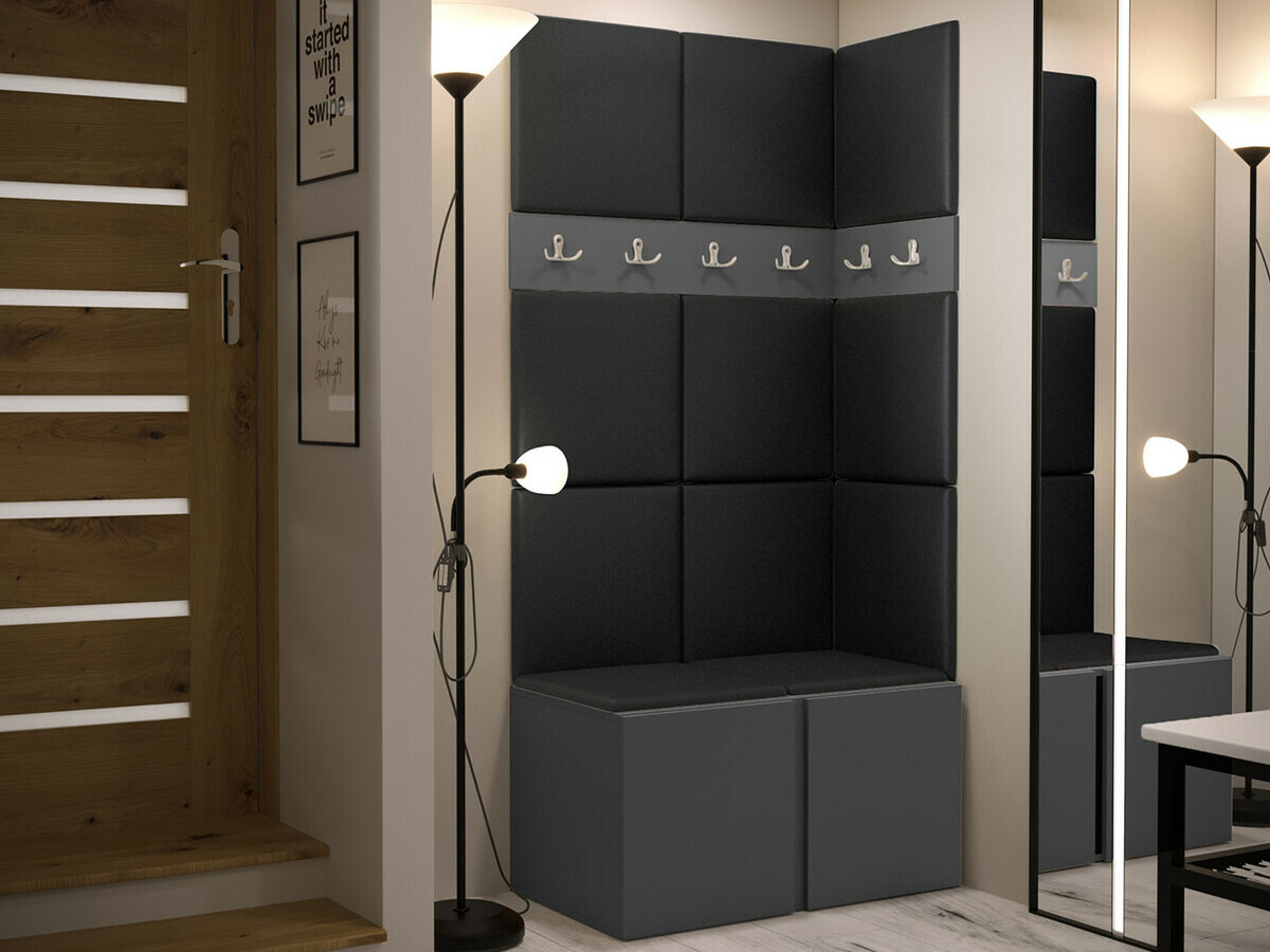 Prieškambario komplektas Hartford 264 (Grafitas)