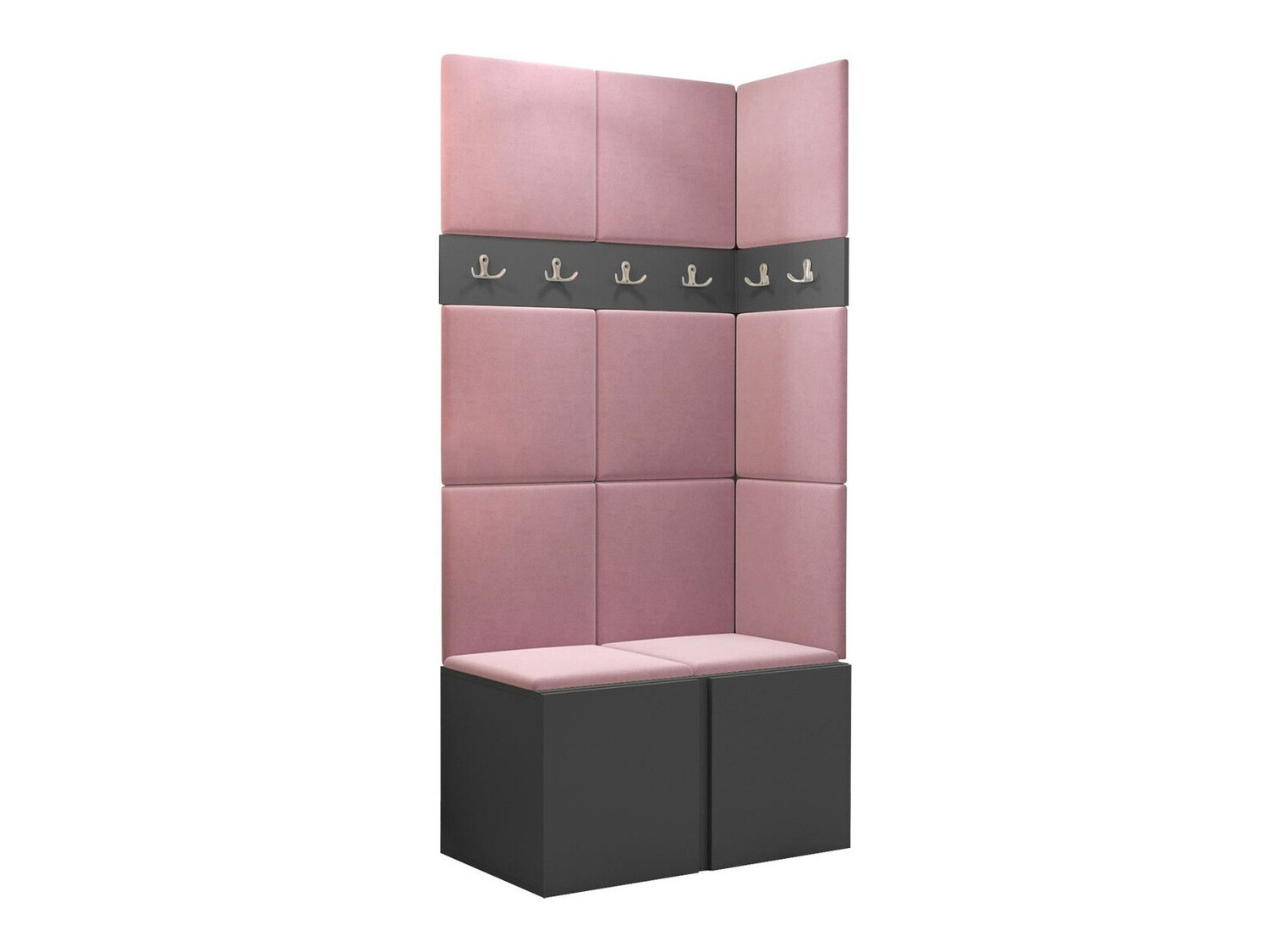 Prieškambario komplektas Pinis I (Grafitas)