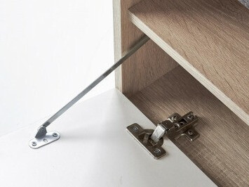 Batų dėžė Cirveso 117 (Sonomos ąžuolas + Blizgi balta)