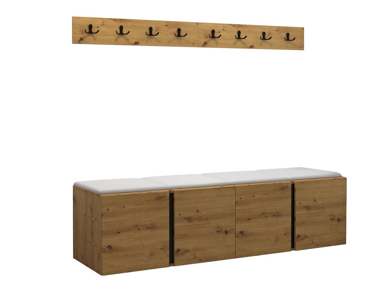 Prieškambario komplektas Pinis VII (Eko oda Soft 017)