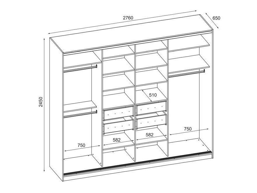 Spinta Lexington 156 (Tamsus Sonomos ąžuolas + Sonomos ąžuolas)
