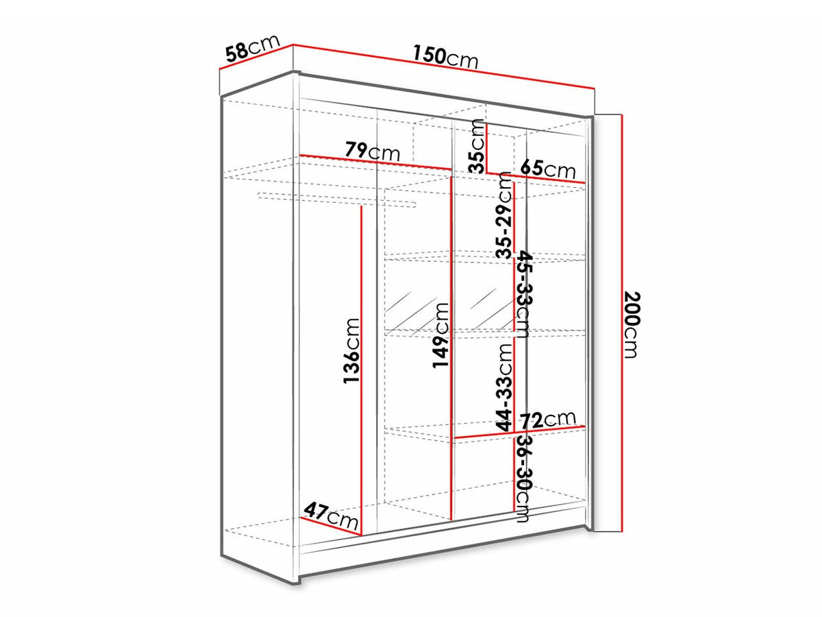 Spinta Closico 141 (Sonomos ąžuolas)