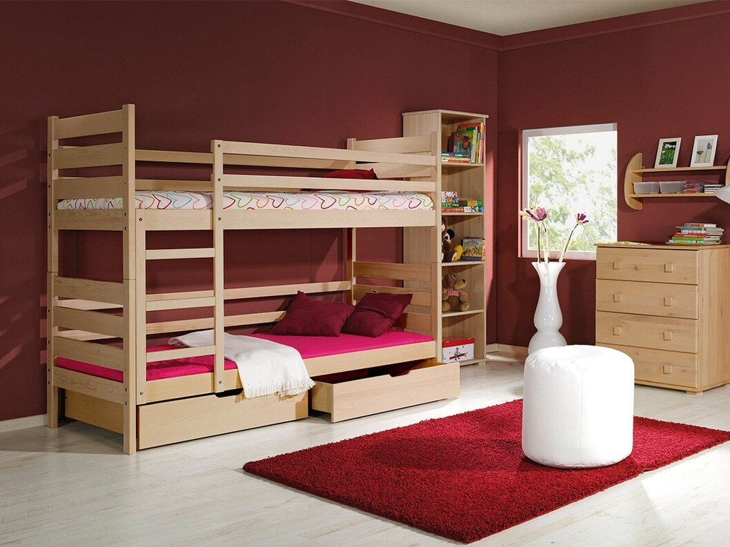 Dviaukštė lova Ogden 100 (Pušis)