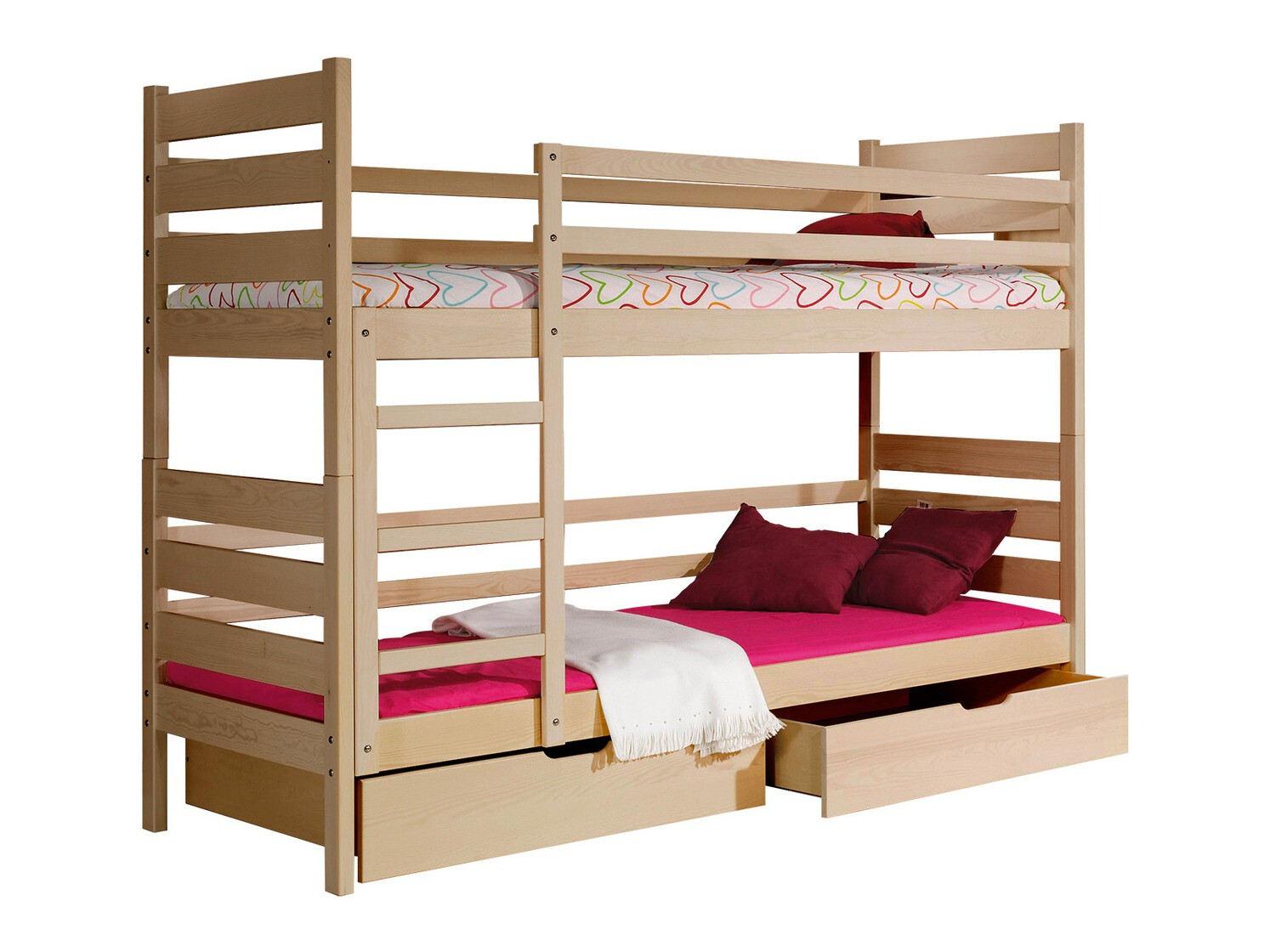 Dviaukštė lova Ogden 100 (Pušis)