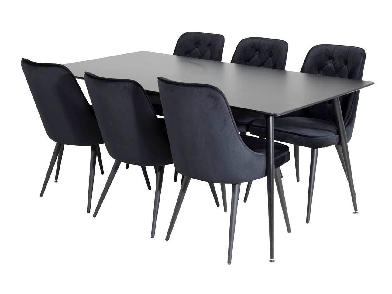 Valgomojo komplektas Dallas 1508 (Juoda)