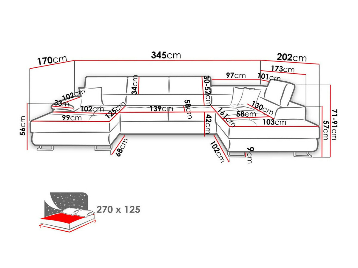 Minkštas kampas Comfivo 249 (Venus Velvet 2927 + Miu 2041)