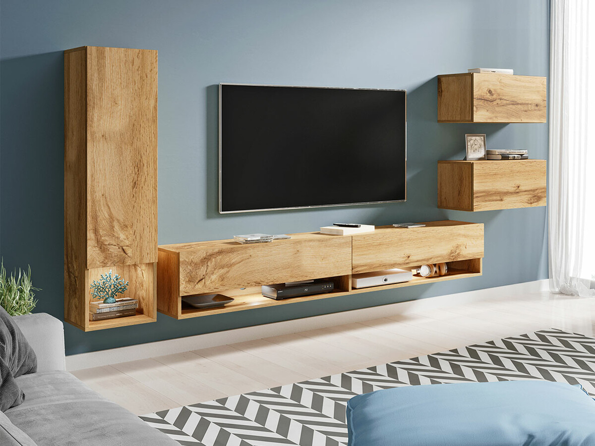 Svetainės komplektas Sarasota 124 (Votan ąžuolas)