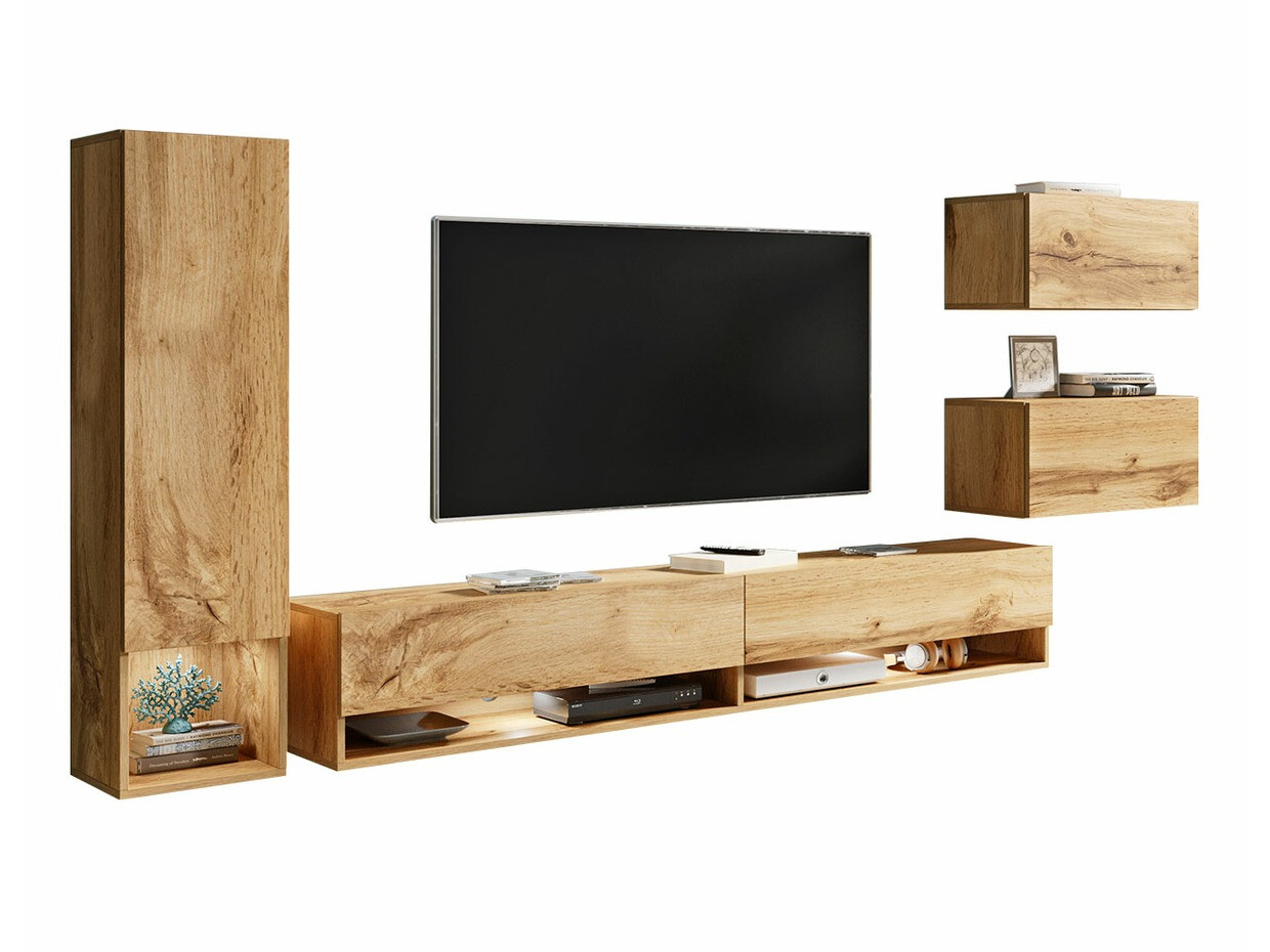 Svetainės komplektas Sarasota 124 (Votan ąžuolas)