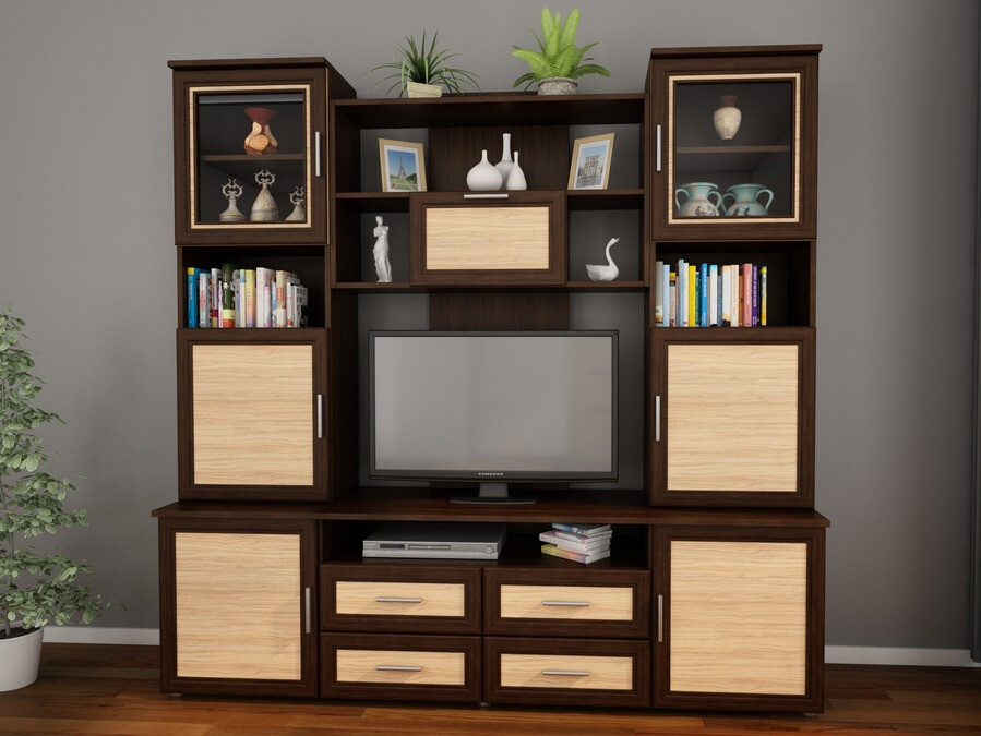 Svetainės komplektas Lexington 114 (Tamsus Sonomos ąžuolas + Šviesus alyvmedis)