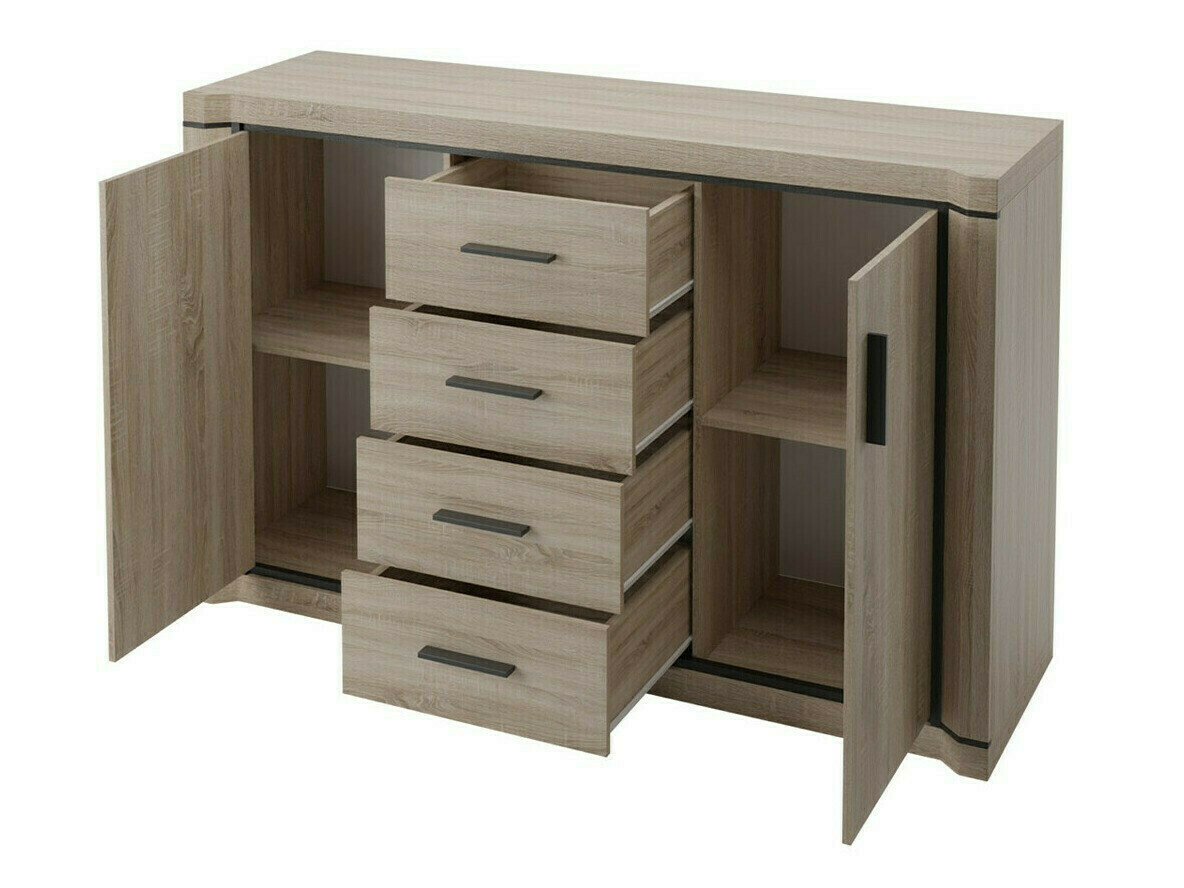 Svetainės komplektas Lorelie 125 (Sonomos ąžuolas)