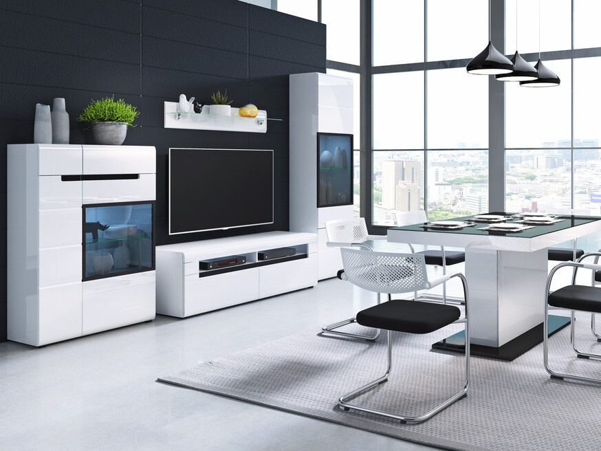 Lentyna Austin D100 (Balta + Blizgi balta)