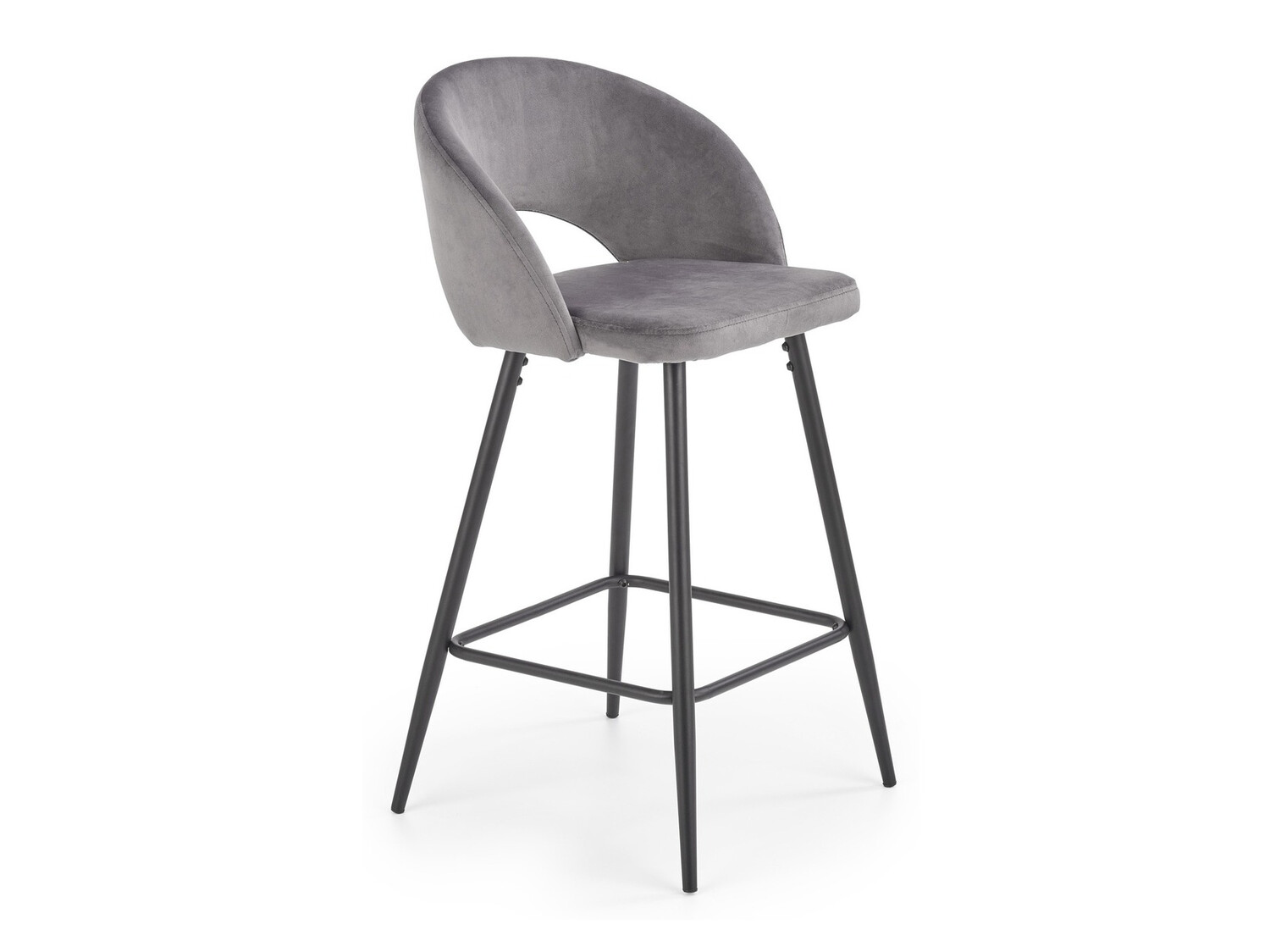 Pusbario kėdė Houston 881 (Pilka + Juoda)