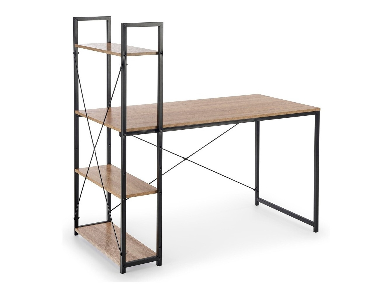 Darbo stalas Houston 1888 (Sonomos ąžuolas + Juoda)