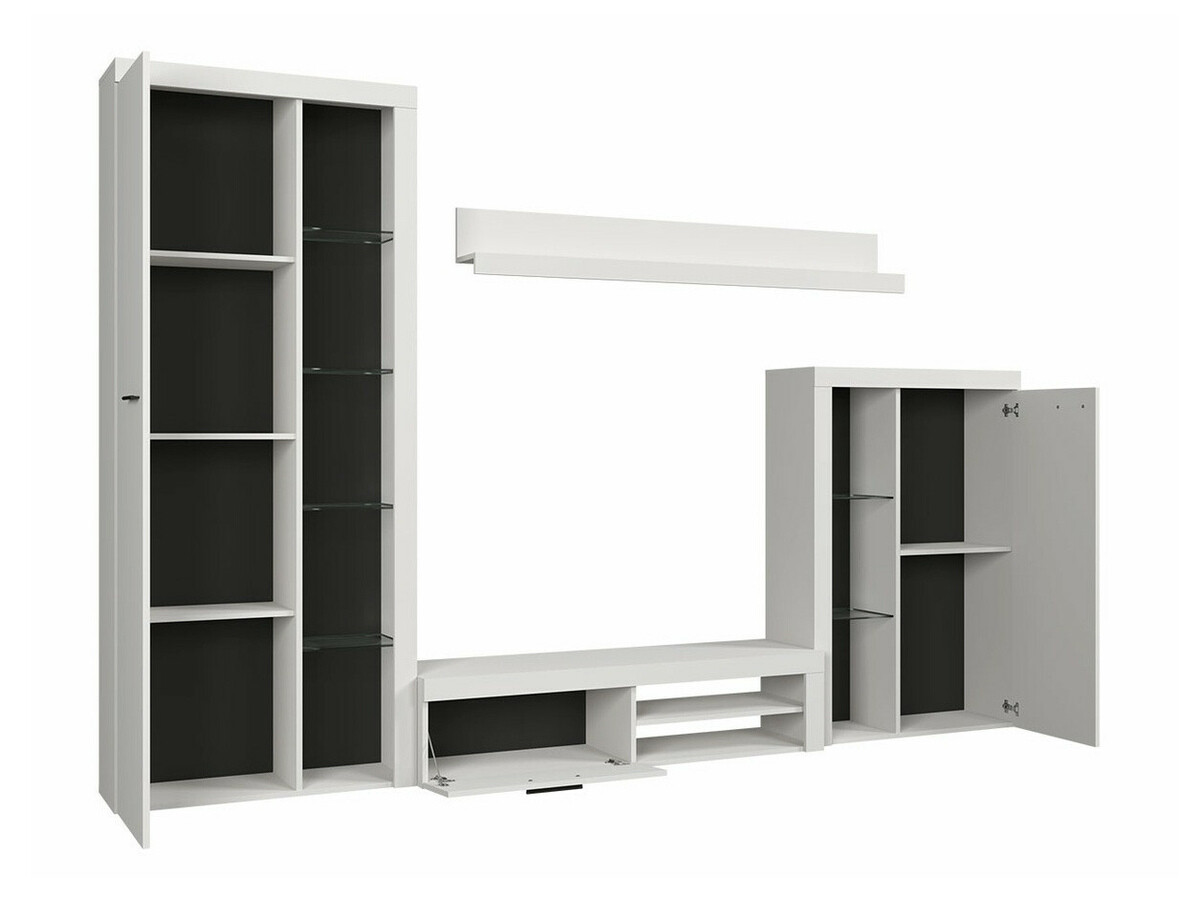 Svetainės komplektas Tucson 106 (Ąžuolas lefkas + Grafitas)