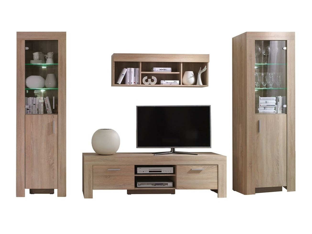 Svetainės komplektas Melfeli 124 (Sonomos ąžuolas)