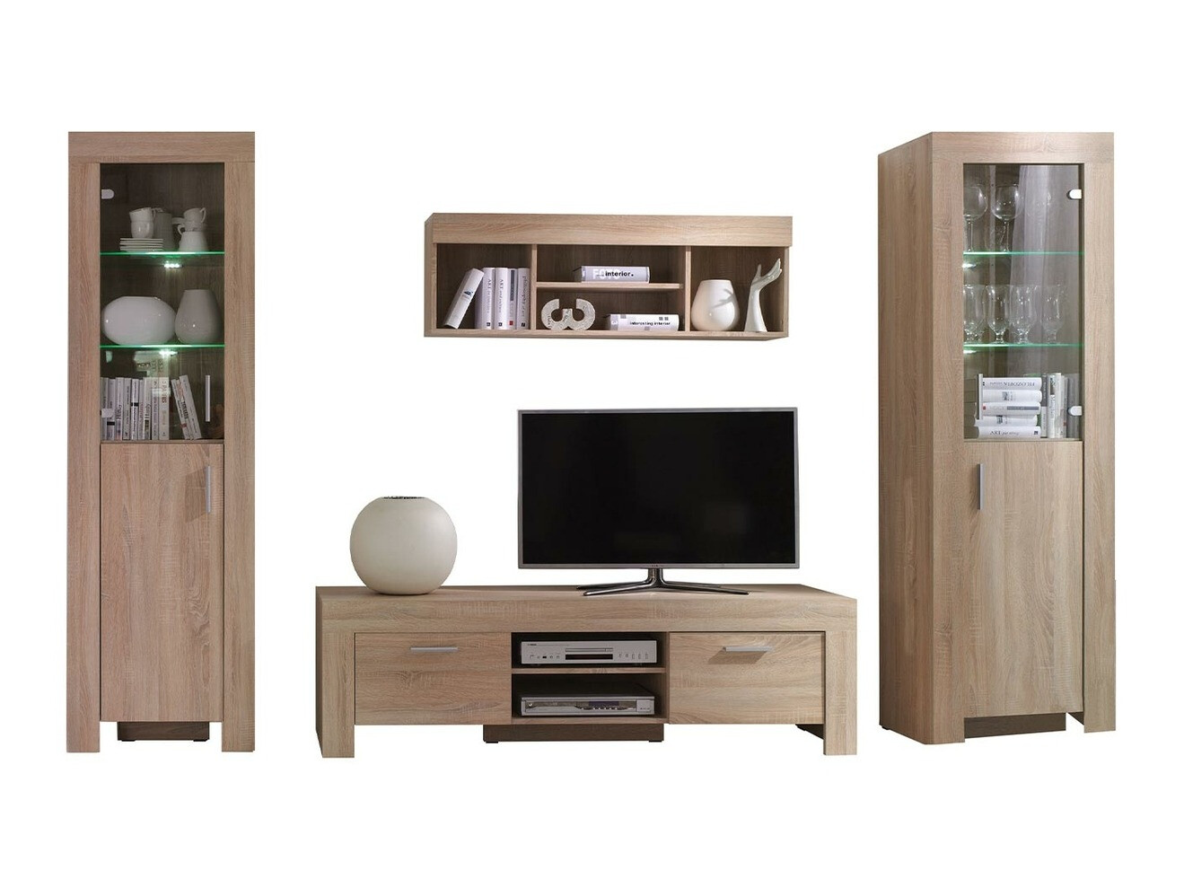 Svetainės komplektas Melfeli 124 (Sonomos ąžuolas)