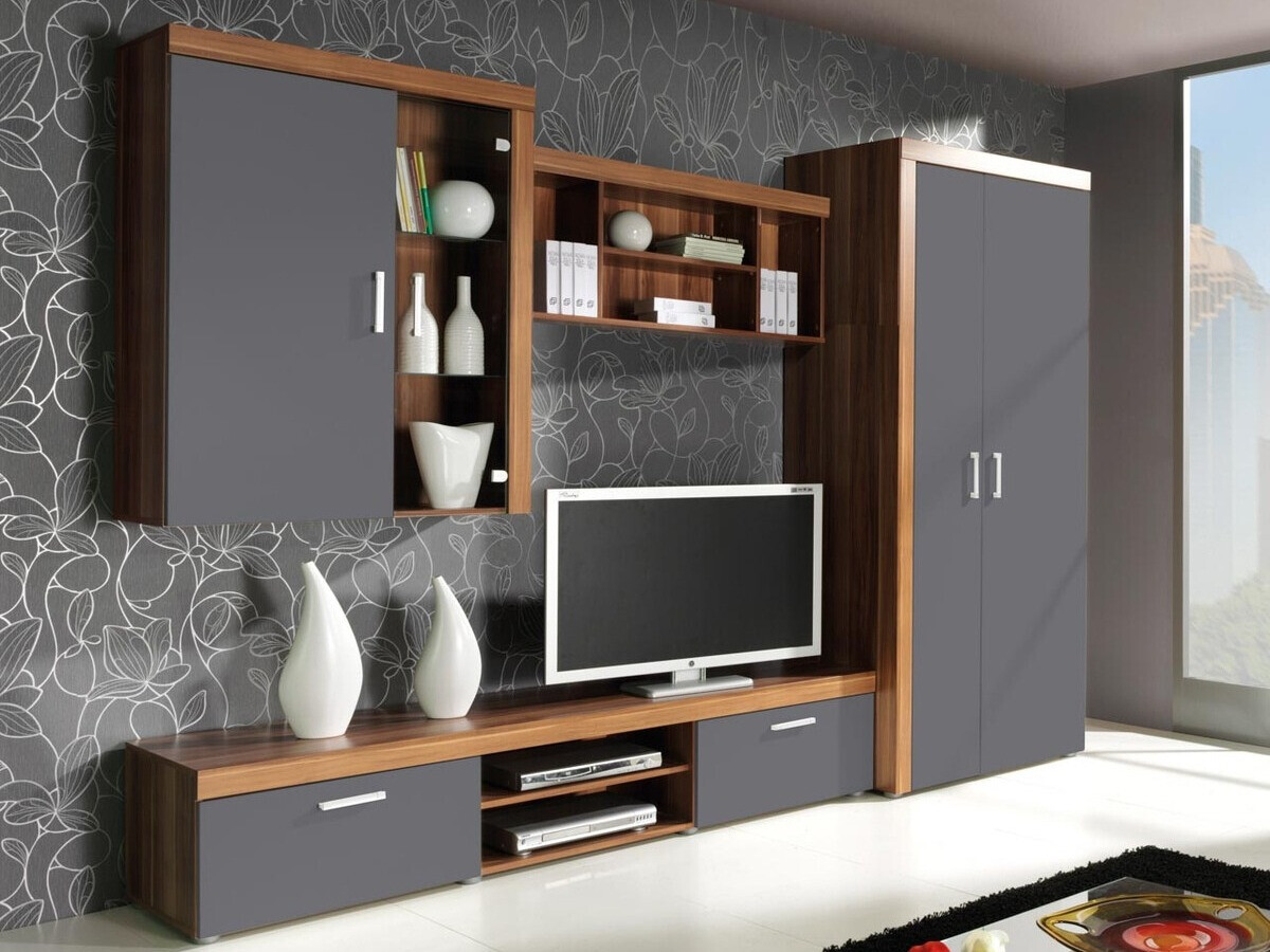 Svetainės komplektas Cormiru 107 (Slyva + grafitas)