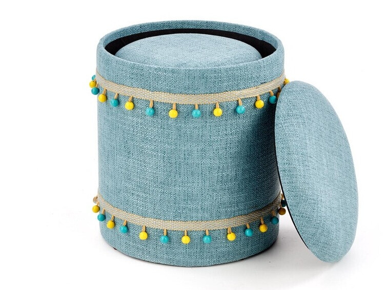 Pufų komplektas Houston 1155 (Šviesi mėlyna)