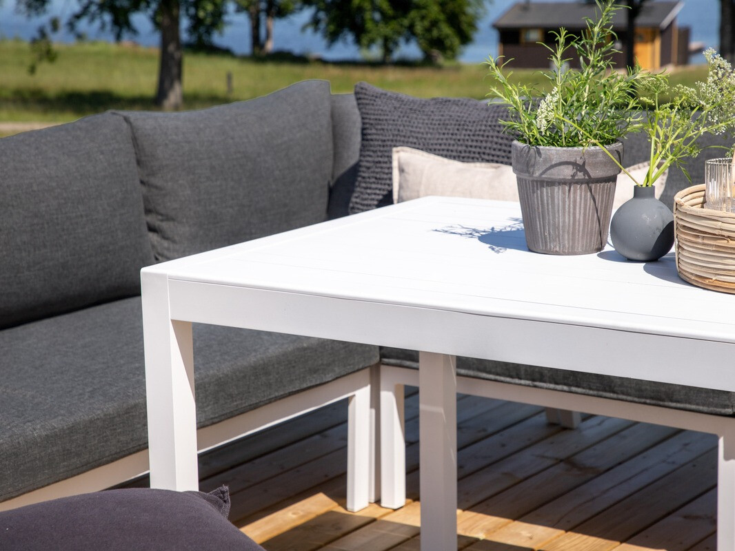 Lauko baldų komplektas Dallas 3119 (Balta + Pilka)