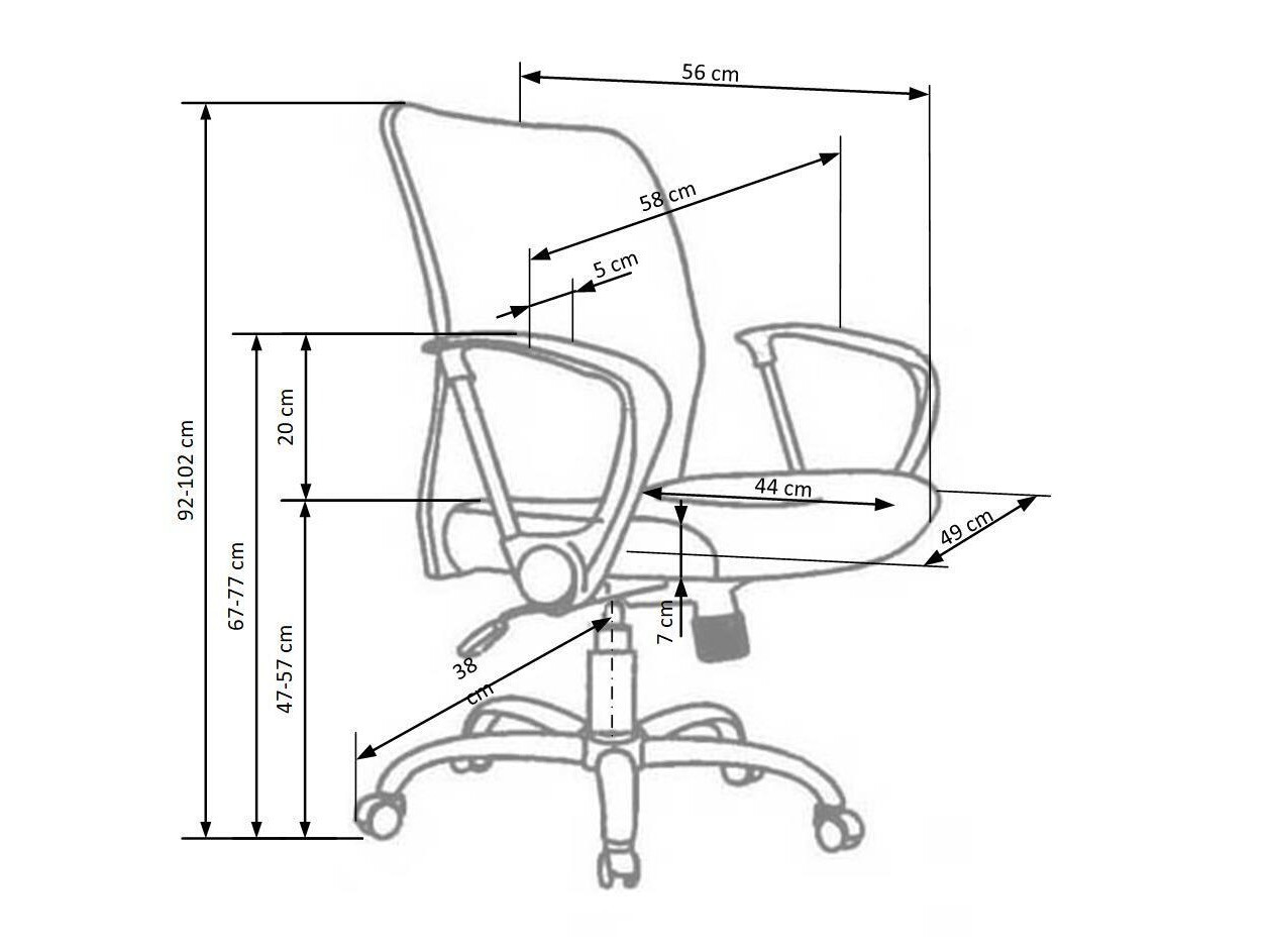 Biuro kėdė Houston 108 (Juoda)