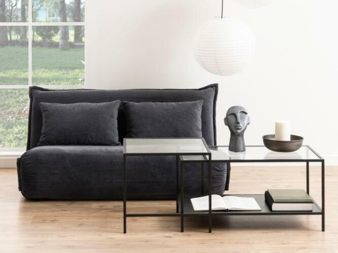 Žurnalinių staliukų komplektas Norsica Sevferi 189 (Juoda)