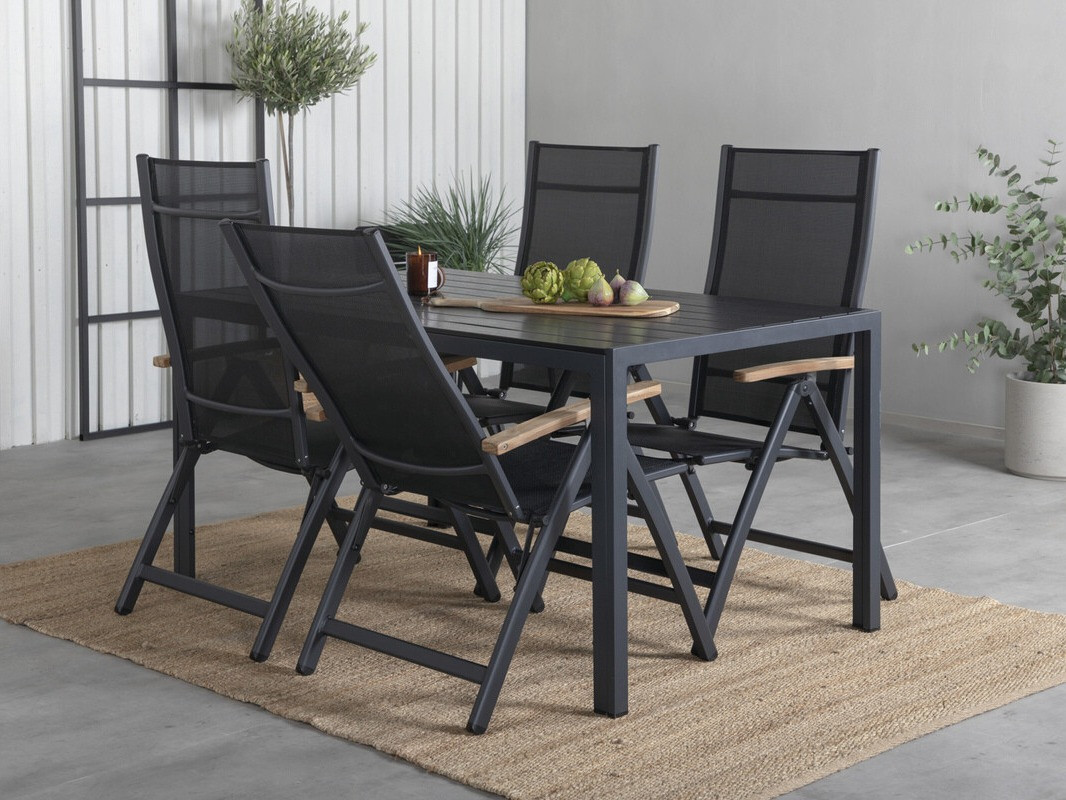 Lauko kėdė Dallas 2848 (Juoda + Ruda)