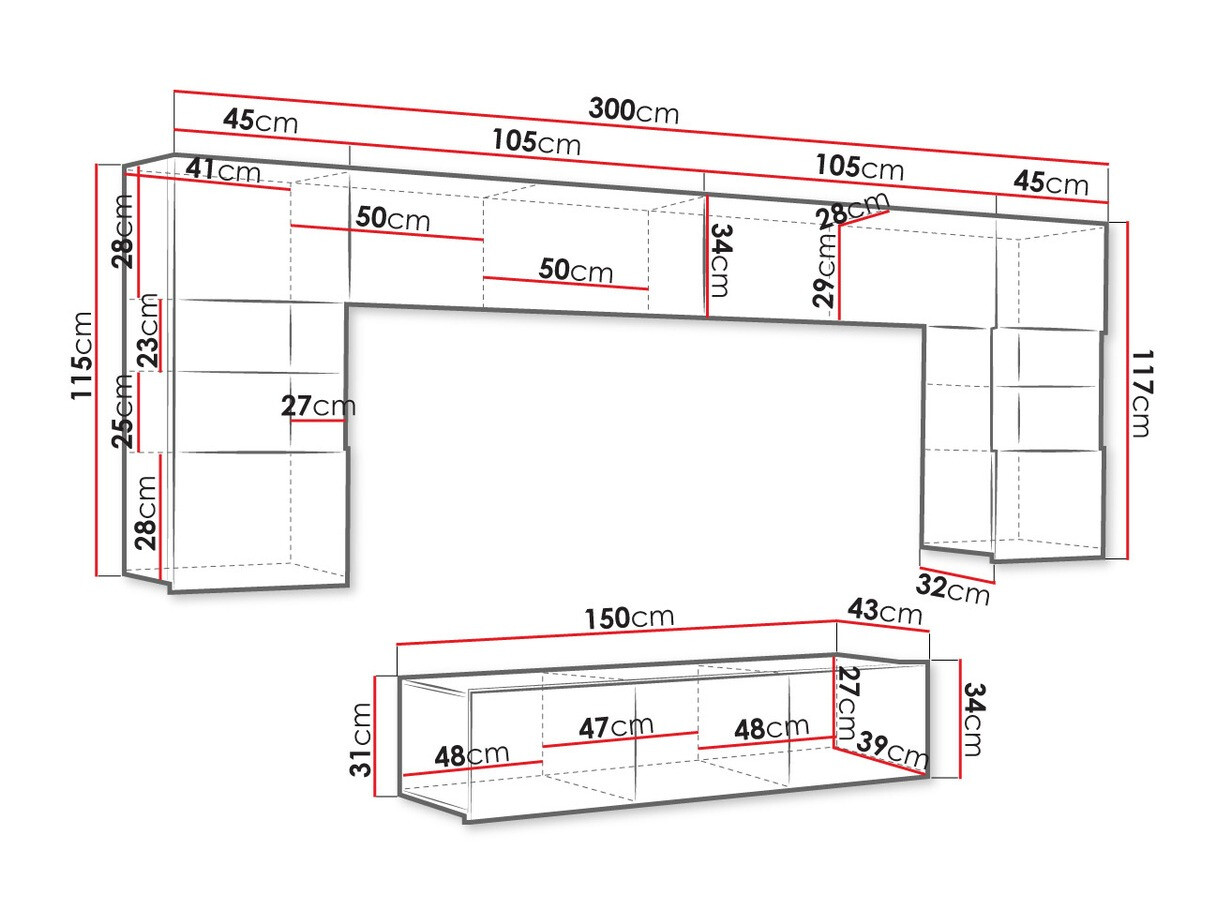 Svetainės komplektas Tivdalu 106 (Auksinis ąžuolas)