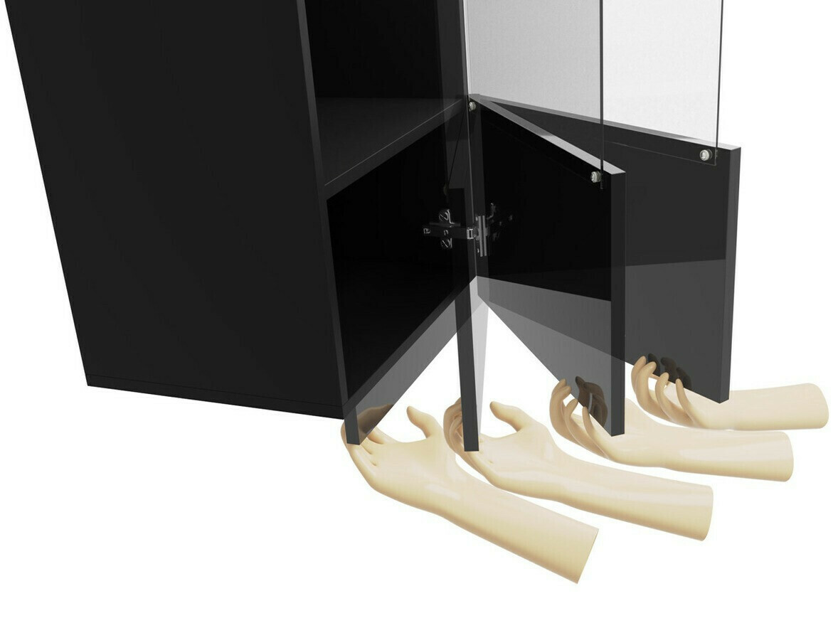 Svetainės komplektas Tivdalu 109 (Balta + Blizgi balta + Juoda + Blizgi juoda)