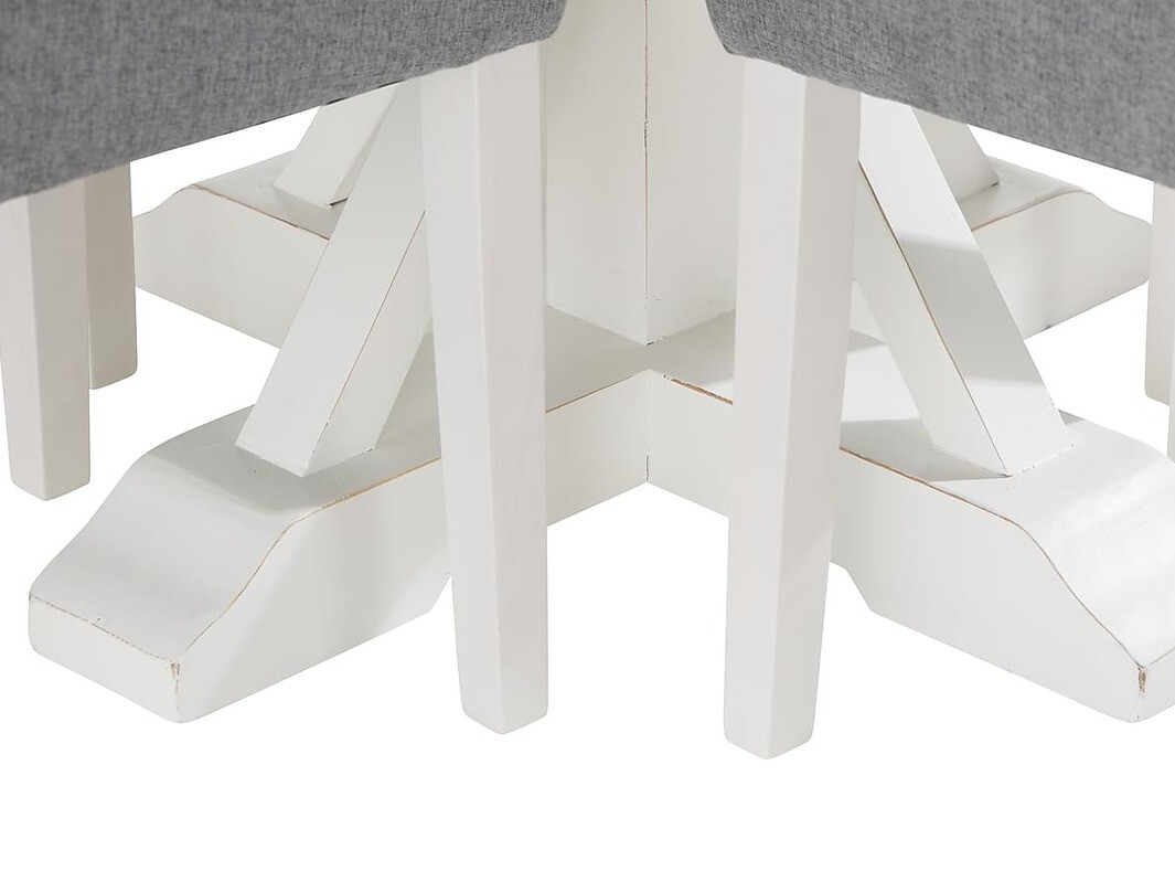 Valgomojo komplektas Parkland 313 (Balta + Šviesi pilka)