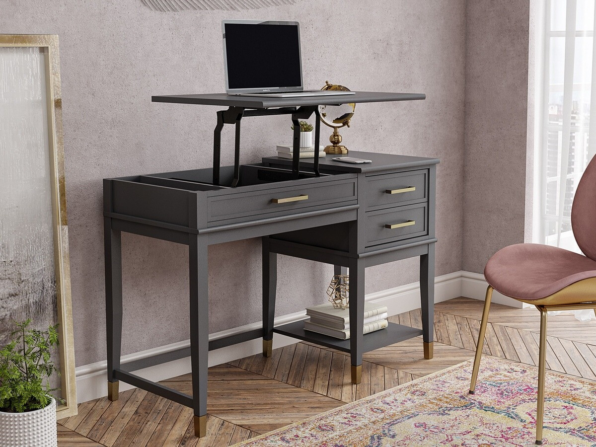 Darbo stalas CosmoLiving by Cosmopolitan Belromu 102 (Grafitas)