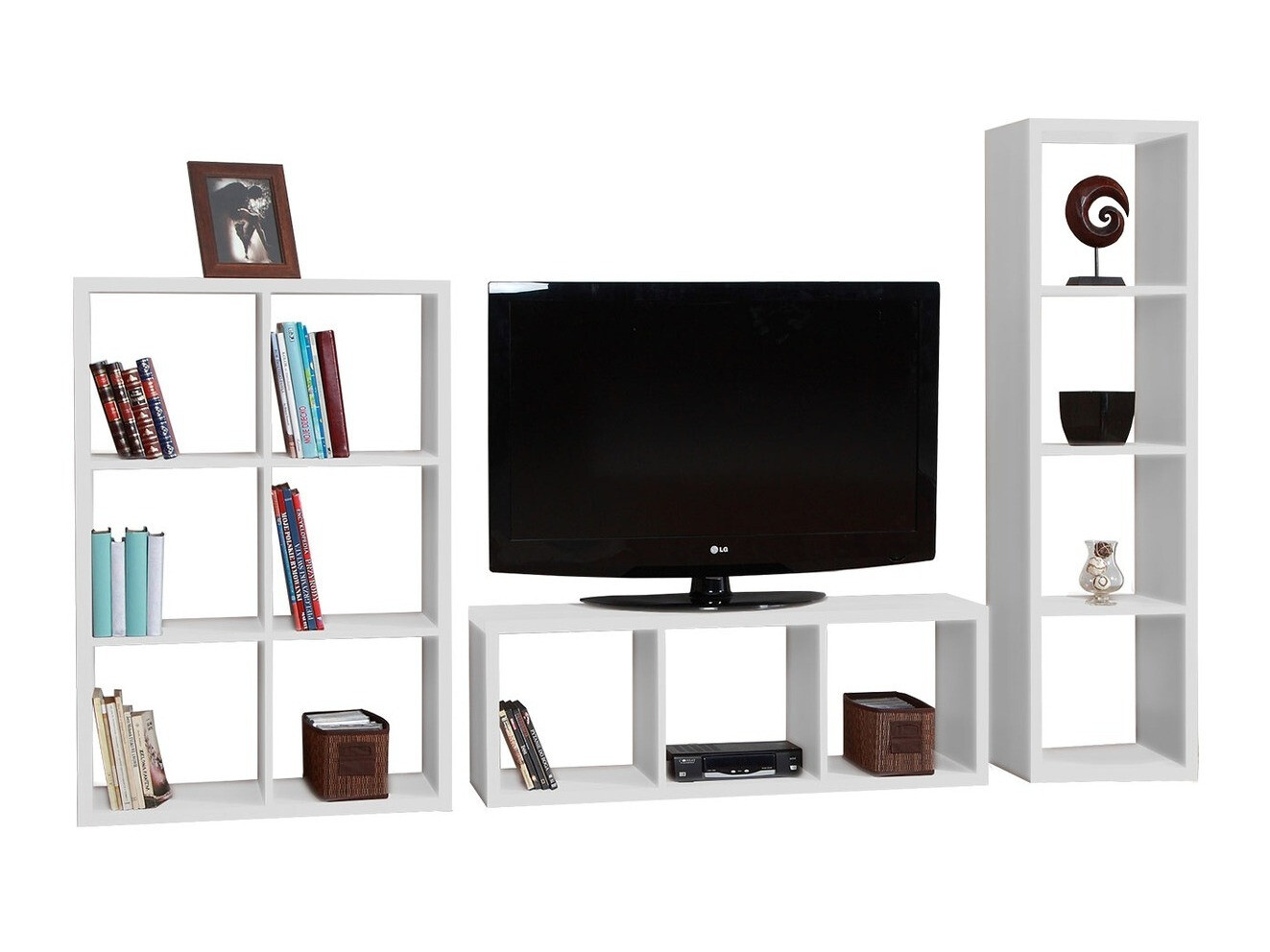 Svetainės komplektas Levnova 106 (Balta)