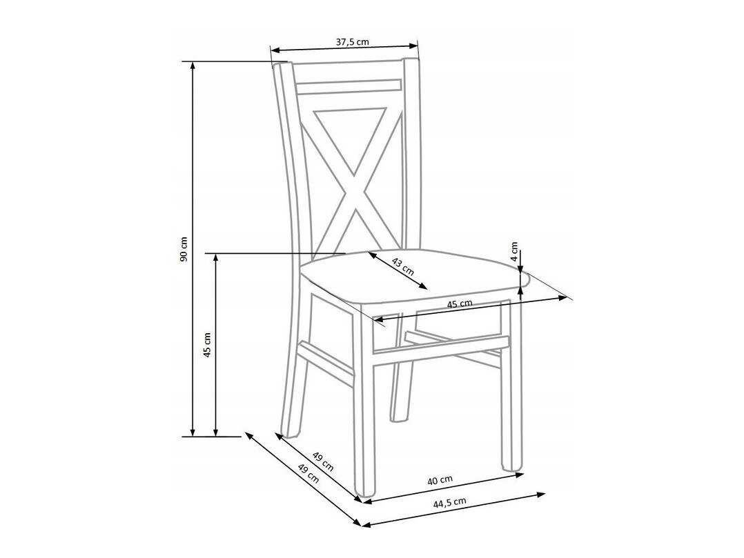 Kėdė Houston 593 (Sonomos ąžuolas + Smėlinė)