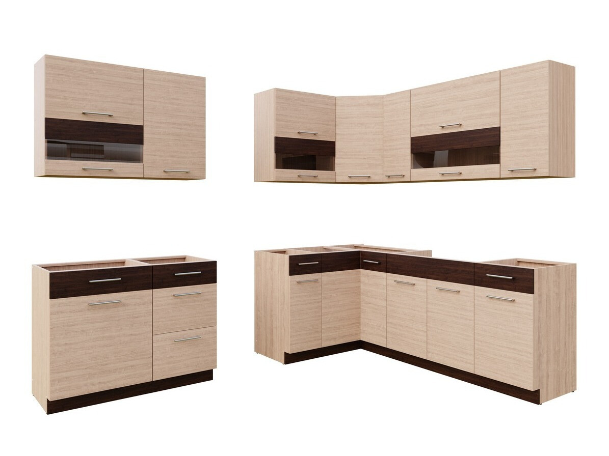 Modulinis virtuvės komplektas Mode Light 130