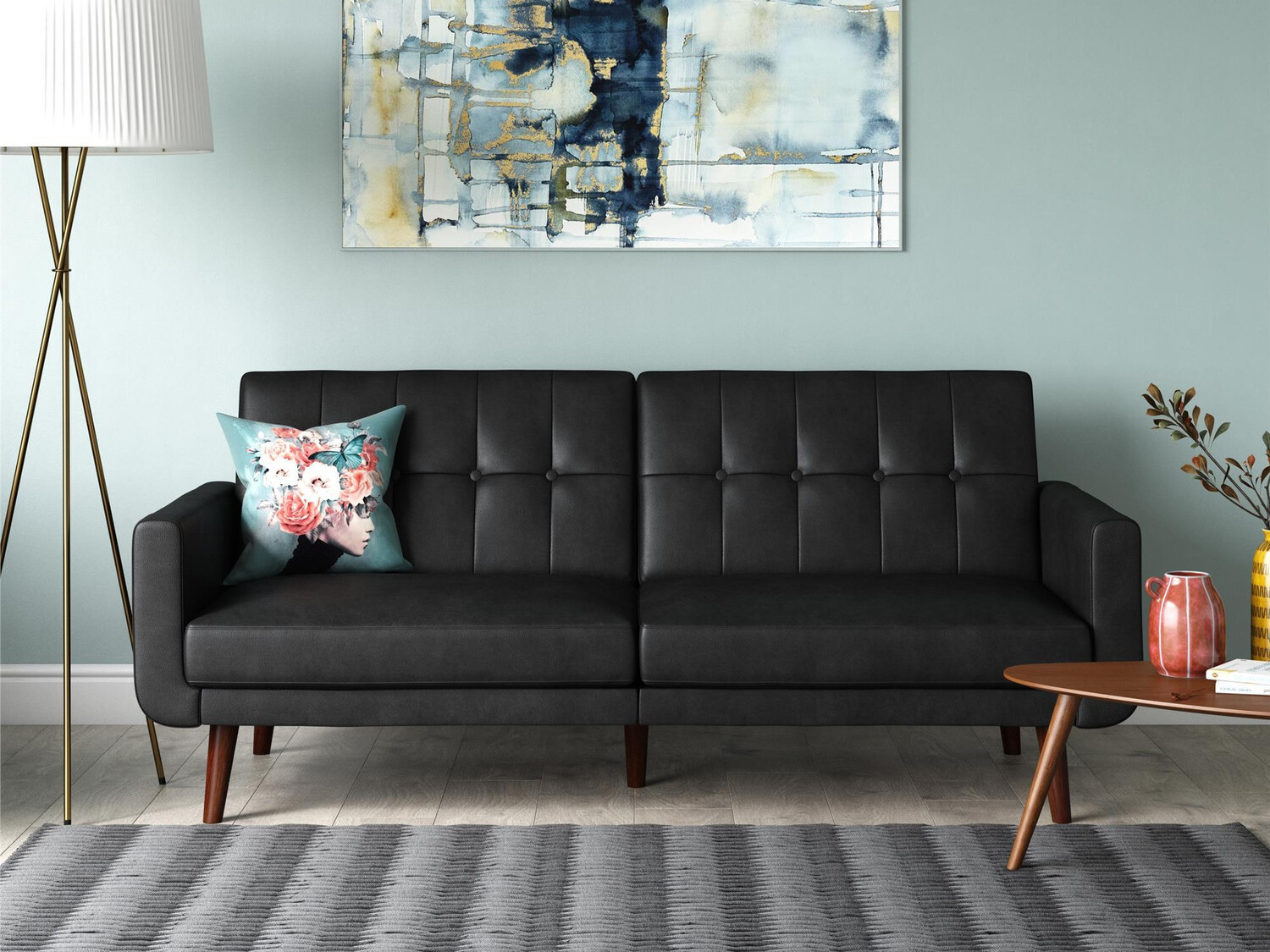 Sofa lova Tulsa 117 (Juoda)