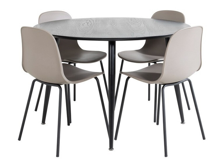 Valgomojo komplektas Dallas 1622 (Chaki + Juoda)