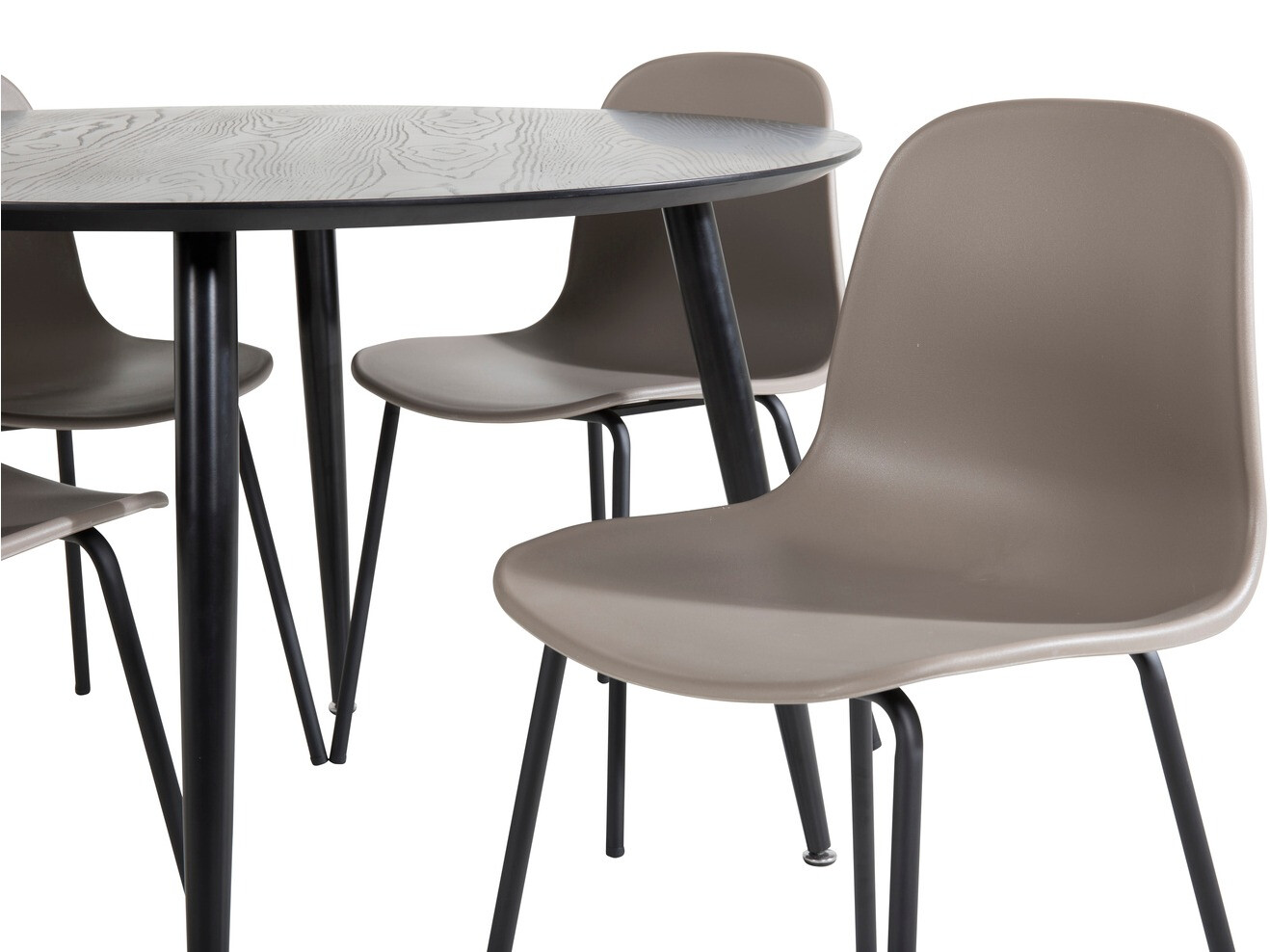 Valgomojo komplektas Dallas 1622 (Chaki + Juoda)