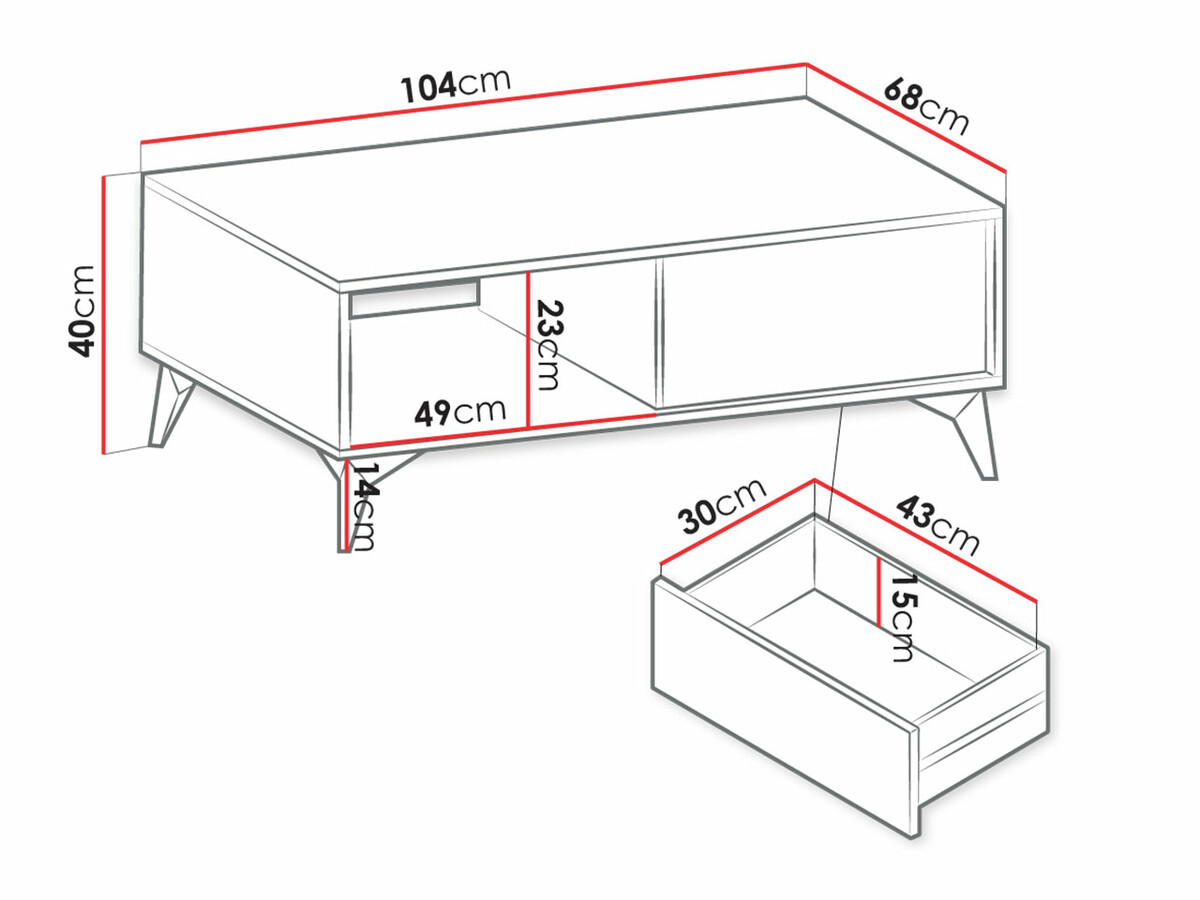 Žurnalinis staliukas Cucumitas