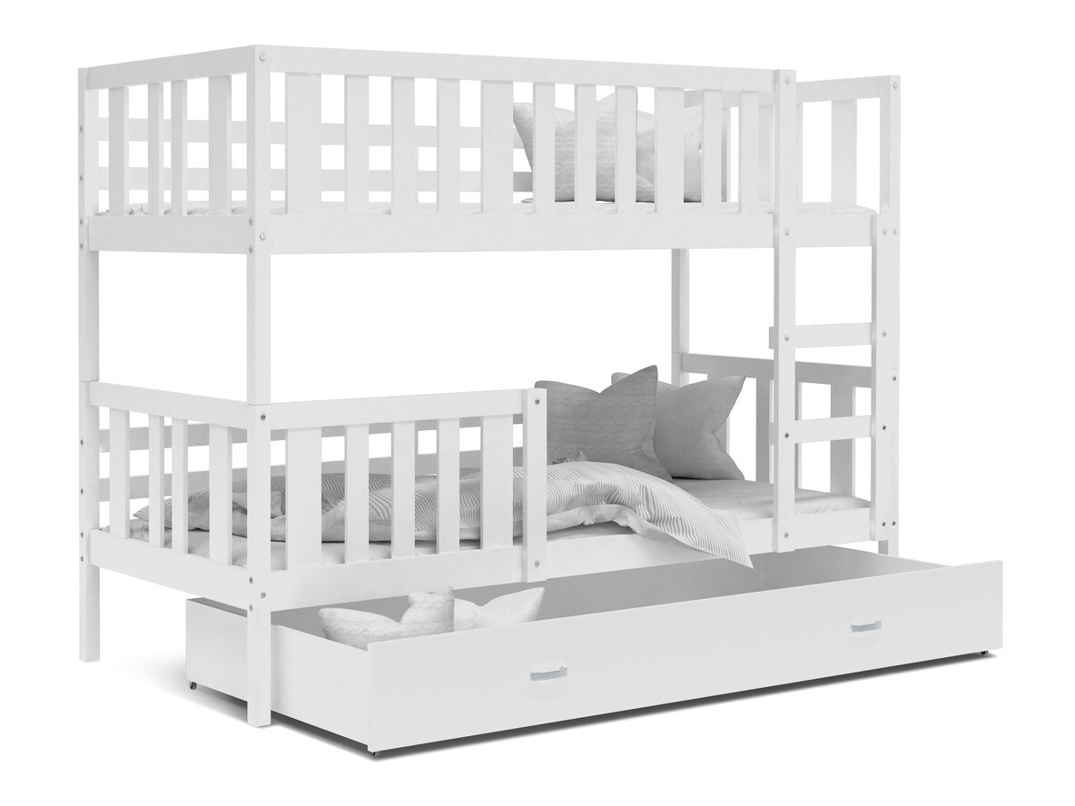 Dviaukštė lova Aurora 147 (Balta)