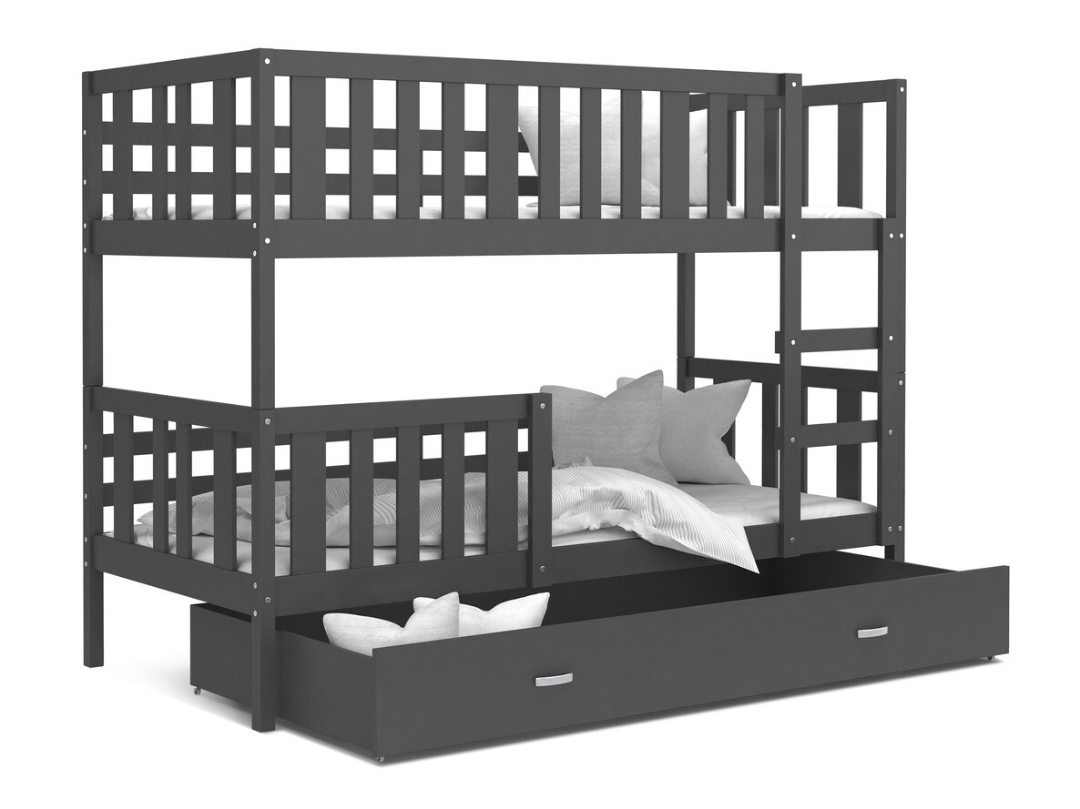 Dviaukštė lova Aurora 147 (Pilka)