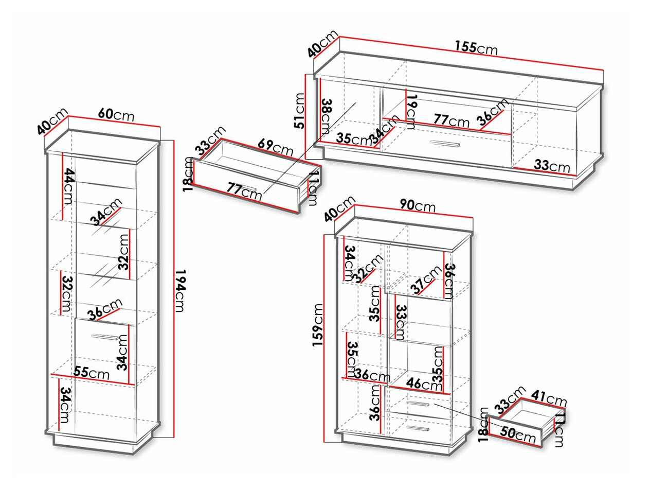 Svetainės komplektas Tenodeu 114